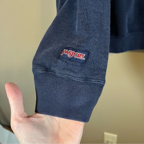 ✨ Vintage Jansport University of Missouri Rolla Mom Blue Sweatshirt Large - Picture 4 of 10
